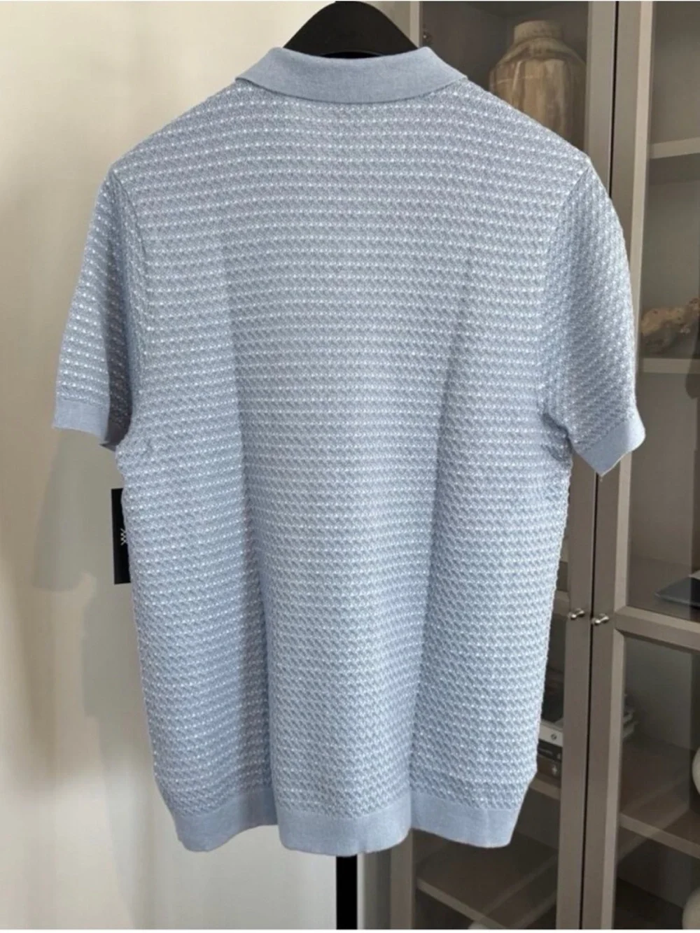 Rhone Men’s Arctic Blue/White Johnny Collar Polo Large NWT - Picture 6 of 7